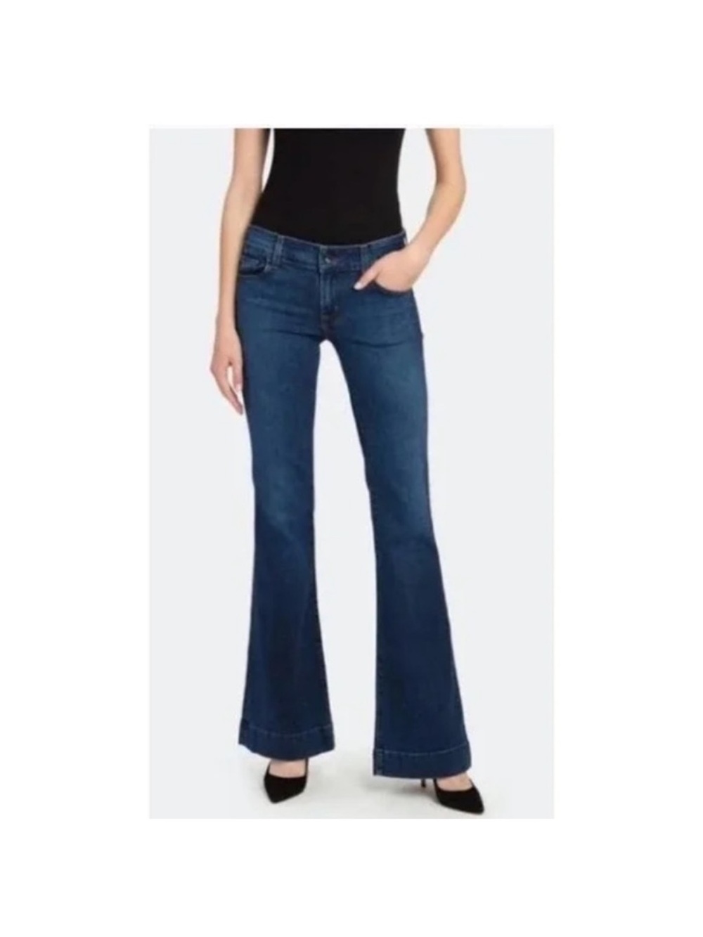 J Brand The Doll Women's Dark Blue Flare Jeans
